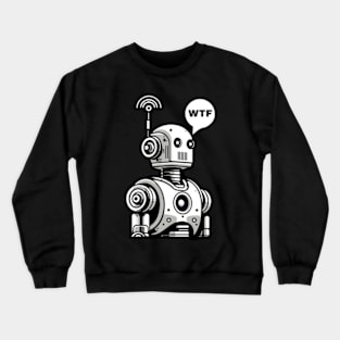 Robot Becomes Aware Crewneck Sweatshirt